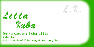 lilla kuba business card